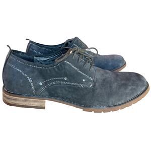 Bed-Stu Mens Gray "Dupont" Distressed Nubuck Oxfords size 11 Business Casual